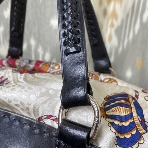 Ralph Lauren Black Calf Leather Basketweave Shopper Tote Hand Bag - Picture 11 of 16